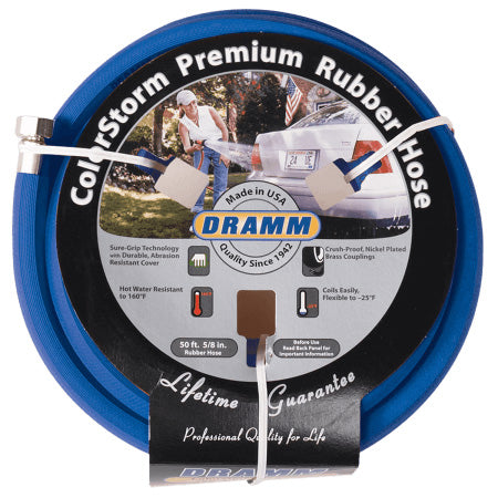 Dramm® 50′ ColorStorm 5/8" Premium Rubber Garden Hose