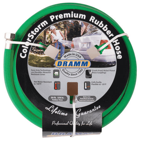 Dramm® 50′ ColorStorm 5/8" Premium Rubber Garden Hose