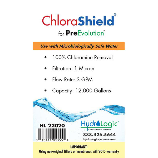 HydroLogic® PreEvolution™ ChloraShield® Filter Membrane