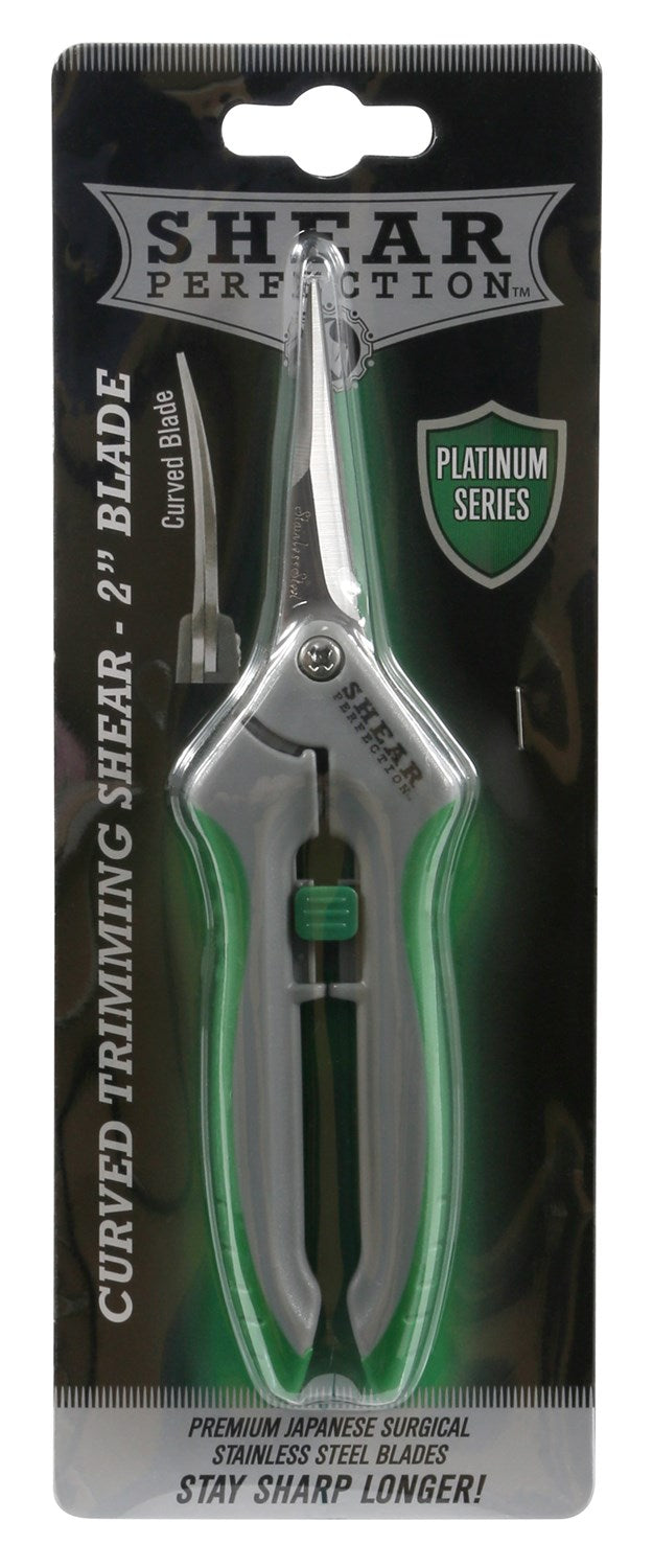 Shear Perf Platinum SS Trim Shear w/2in Curved