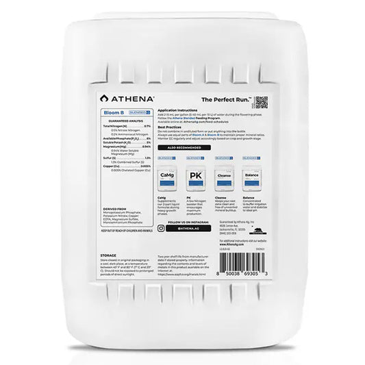 Athena® Blended, Bloom B, Flowering Nutrient (5 Gallons)