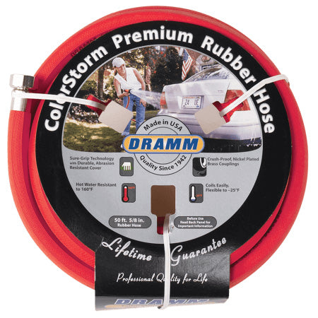 Dramm® 50′ ColorStorm 5/8" Premium Rubber Garden Hose