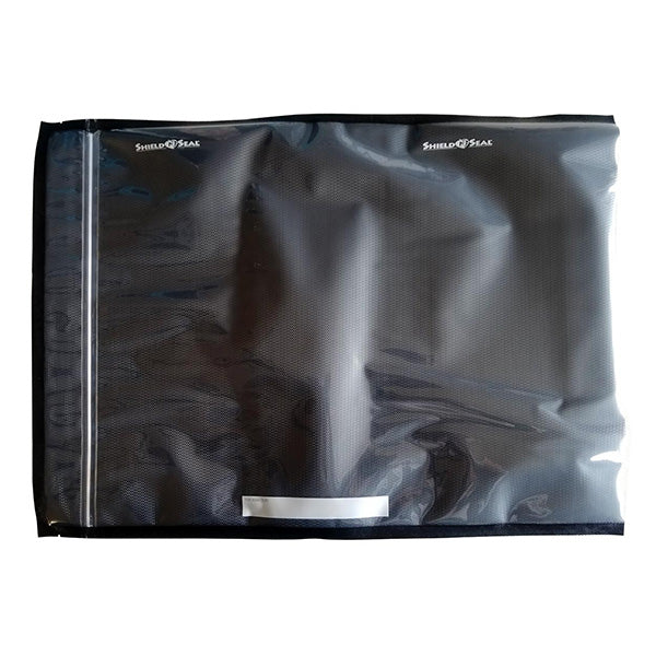 Shield N Seal® Vacuum Seal Bags, 15"x20", Zipper, Black/Clear (50 Bags)