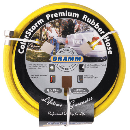 Dramm® 50′ ColorStorm 5/8" Premium Rubber Garden Hose