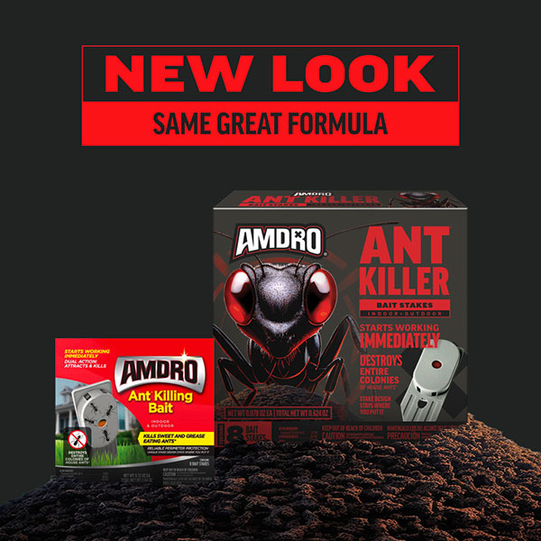 AMDRO® Ant Killing Bait Stakes, For Indoor & Outdoor Use (8 Stakes)