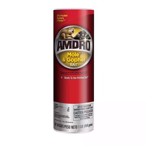 AMDRO® Mole and Gopher Killer Bait, Ready-To-Use For Lawns (1 lb.)