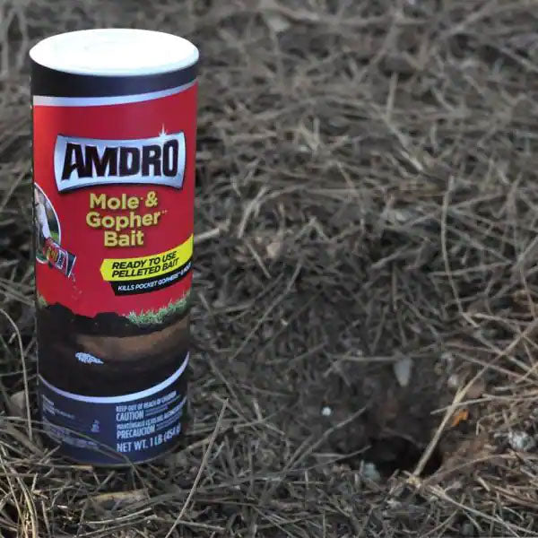 AMDRO® Mole and Gopher Killer Bait, Ready-To-Use For Lawns (1 lb.)