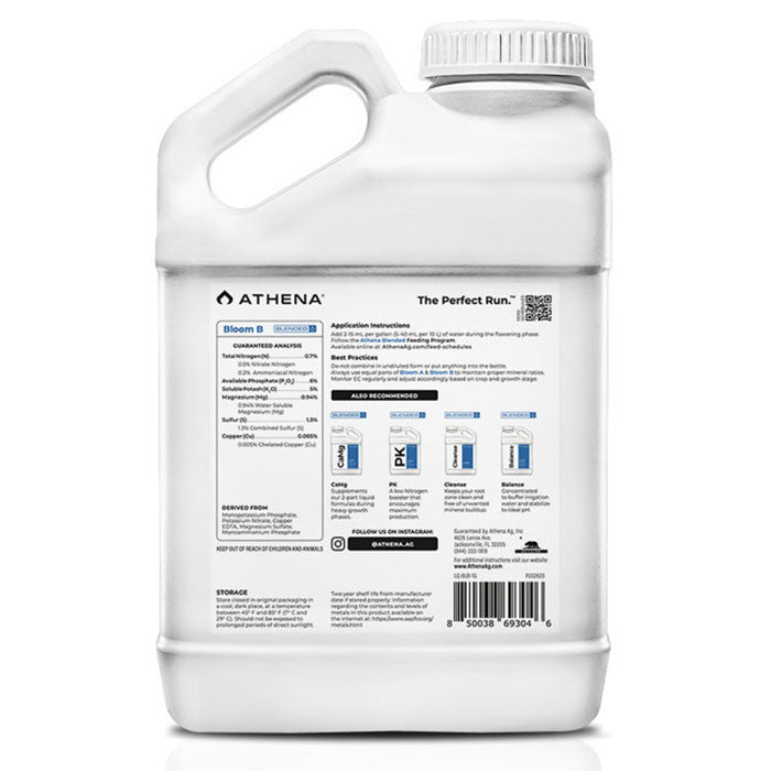 Athena® Blended, Bloom B, Flowering Nutrient (1 Gallon)