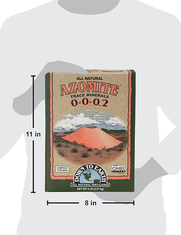 Down To Earth™, Azomite® Powder 0-0-0.2, All Natural, Trace Mineral, Single Ingredient (5 LBS.)