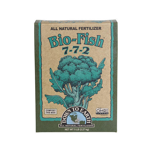 fish fertilizer nutrients Down To Earth Bio-Fish 7-7-2, 5 lb