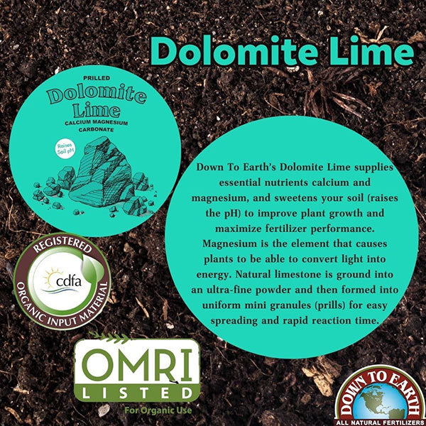 Down To Earth™, Dolomite Lime, Organic Garden Mineral Fertilizer (5 LBS.)
