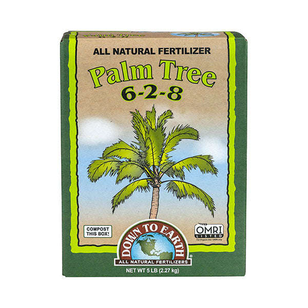 Organic Palm Tree Fertilizer Down To Earth 6 2 8 Nutrient Rich Formula Perris Hydroponics 9196