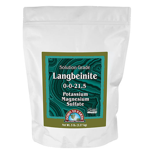 Down To Earth™, Langbeinite 0-0-21.5, All Natural Fertilizer, Single Ingredient (5 LBS.)