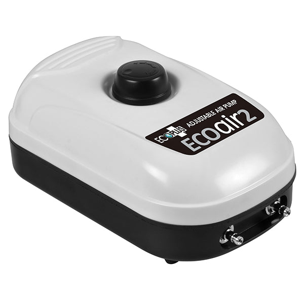EcoPlusĀ® EcoAir 2, Adjustable Air Pump, Two Outlets, 3 Watt (126 GPH)