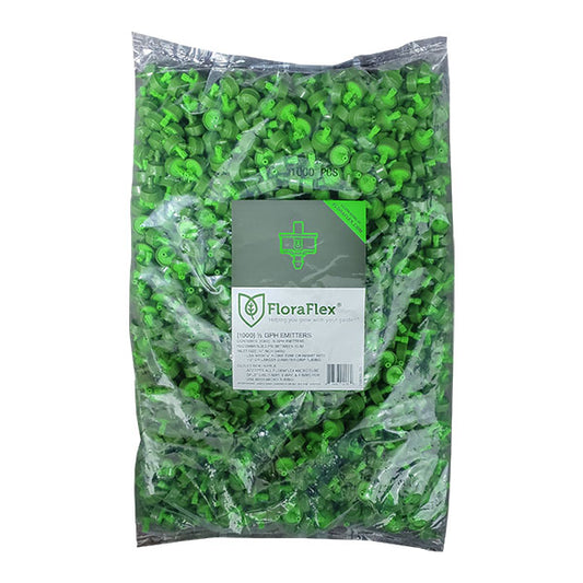 FloraFlex® 0.5 GPH Emitter, Pressure Compensating Drip Emitter (1000 Pack)