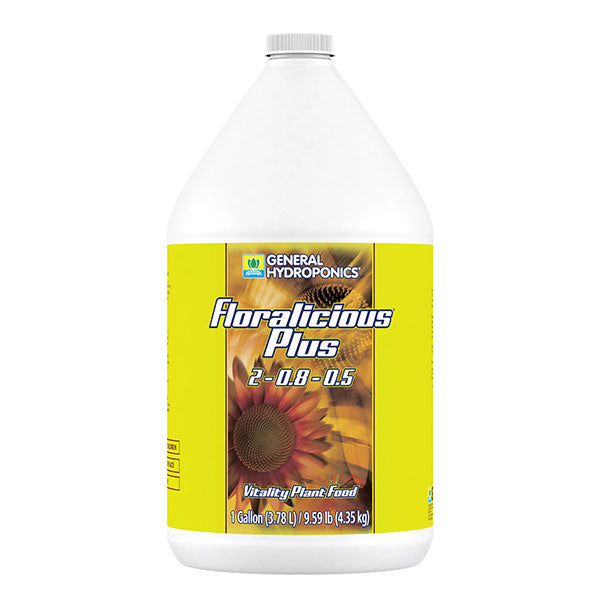 General Hydroponics®, Floralicious® Plus, 2-0.8-0.5, Vitality Enhancer (1 Gallon)