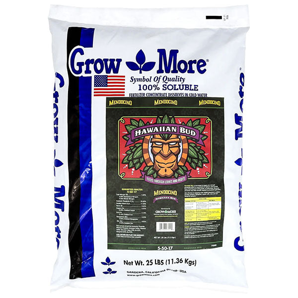 best fertilizer for weed plant Grow More Hawaiian Bud, 25 lbs