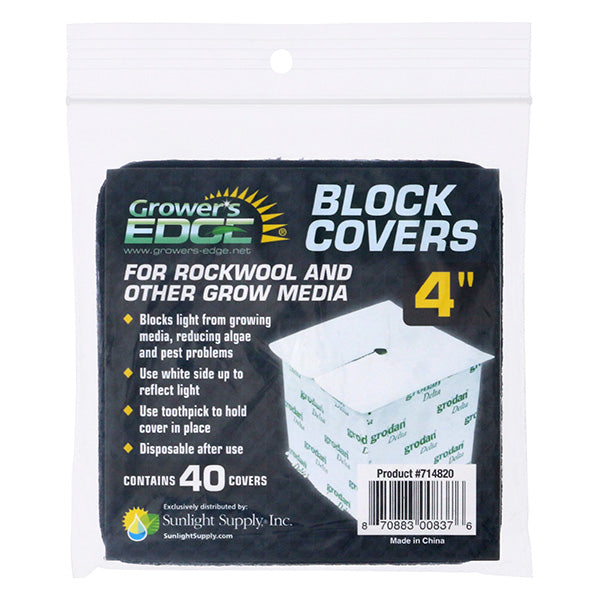 Grower's Edge® Block Covers - 4" inch (40 covers)