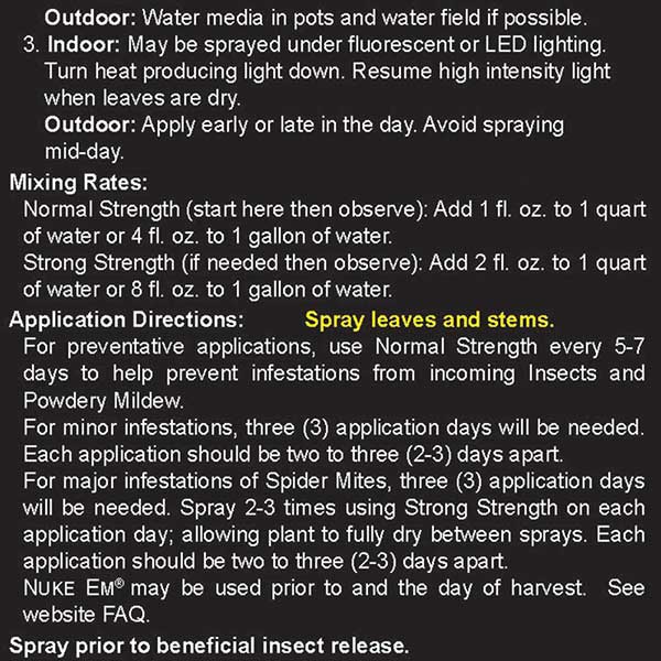 Flying Skull® Plant Products, Nuke Em® Insecticide (8 oz.)