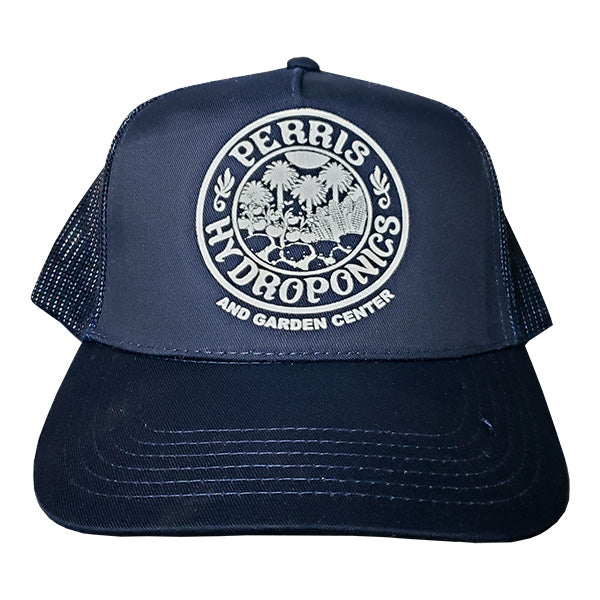 Perris Hydroponics® Trucker Hat, 5 Panel High Crown Mesh Back Cap