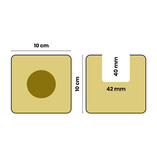 RedRock Stonewool 4" Stone Wool Grow Blocks Pro - Block Dimensions