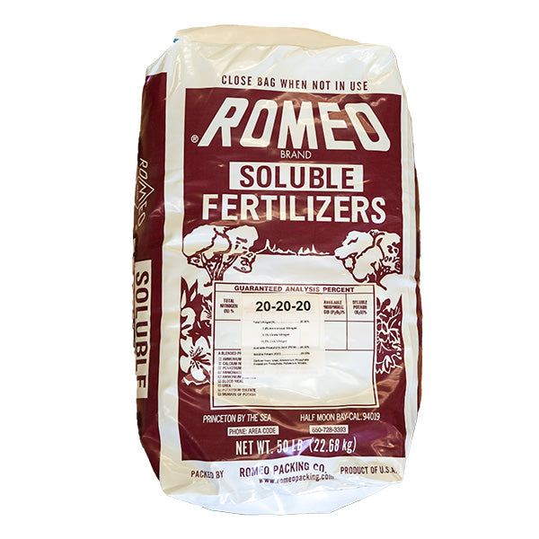 Romeo® Brand Soluble Fertilizers, All Purpose 20-20-20 (50 lbs.)