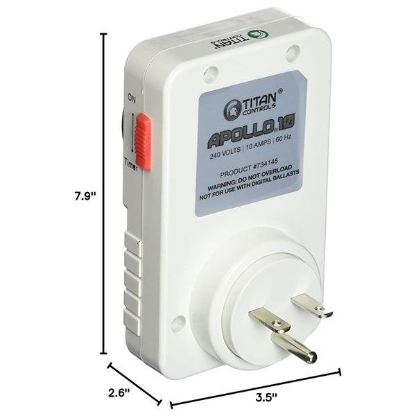 Titan Controls® Apollo® 10, Single Outlet, Mechanical Timer, 240V