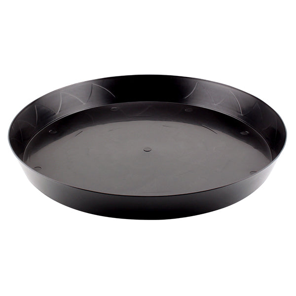black plastic plant saucers Gro Pro Heavy Black Saucer