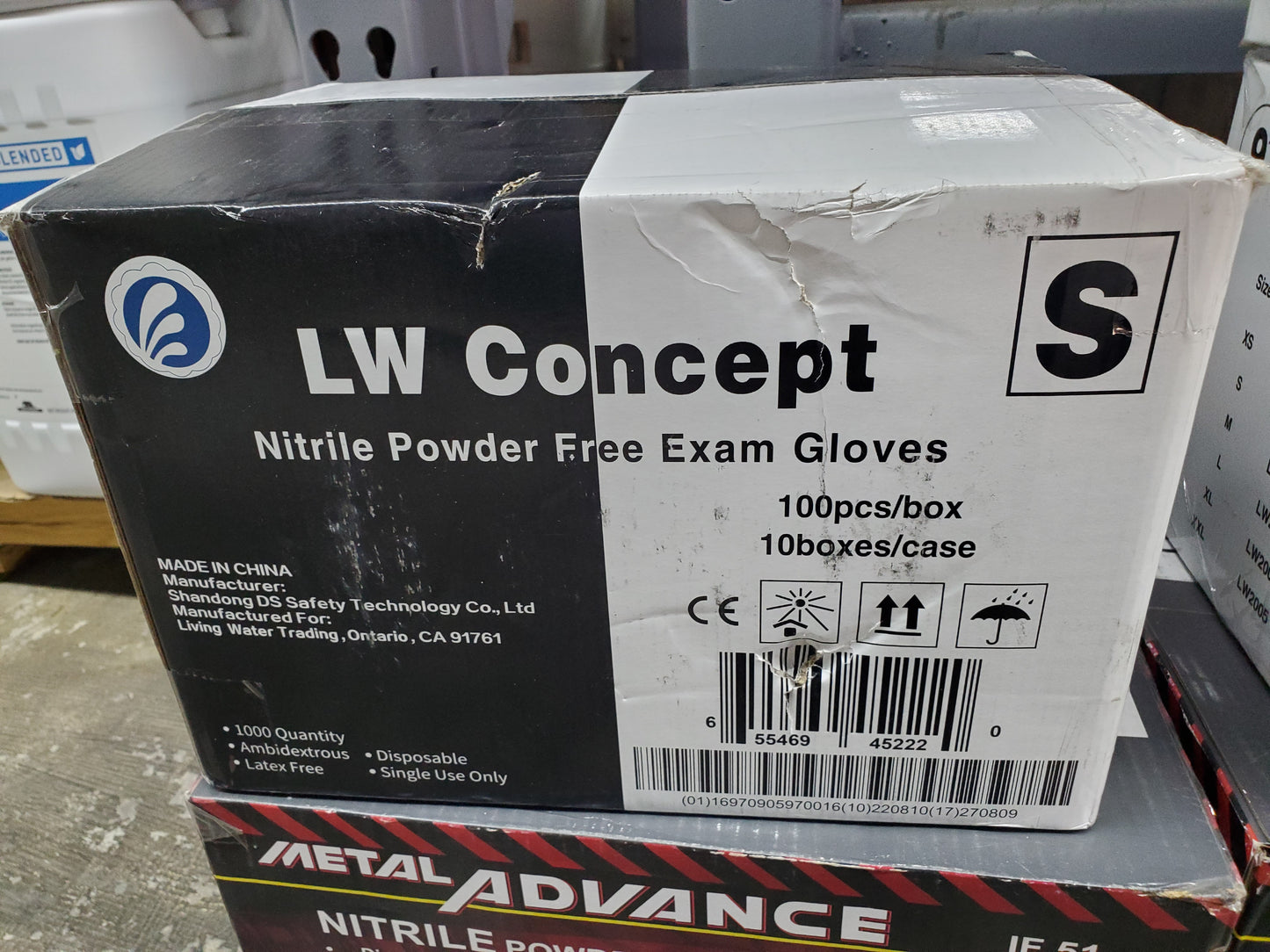 LW Concept Nitrile Gloves S (Full Case)