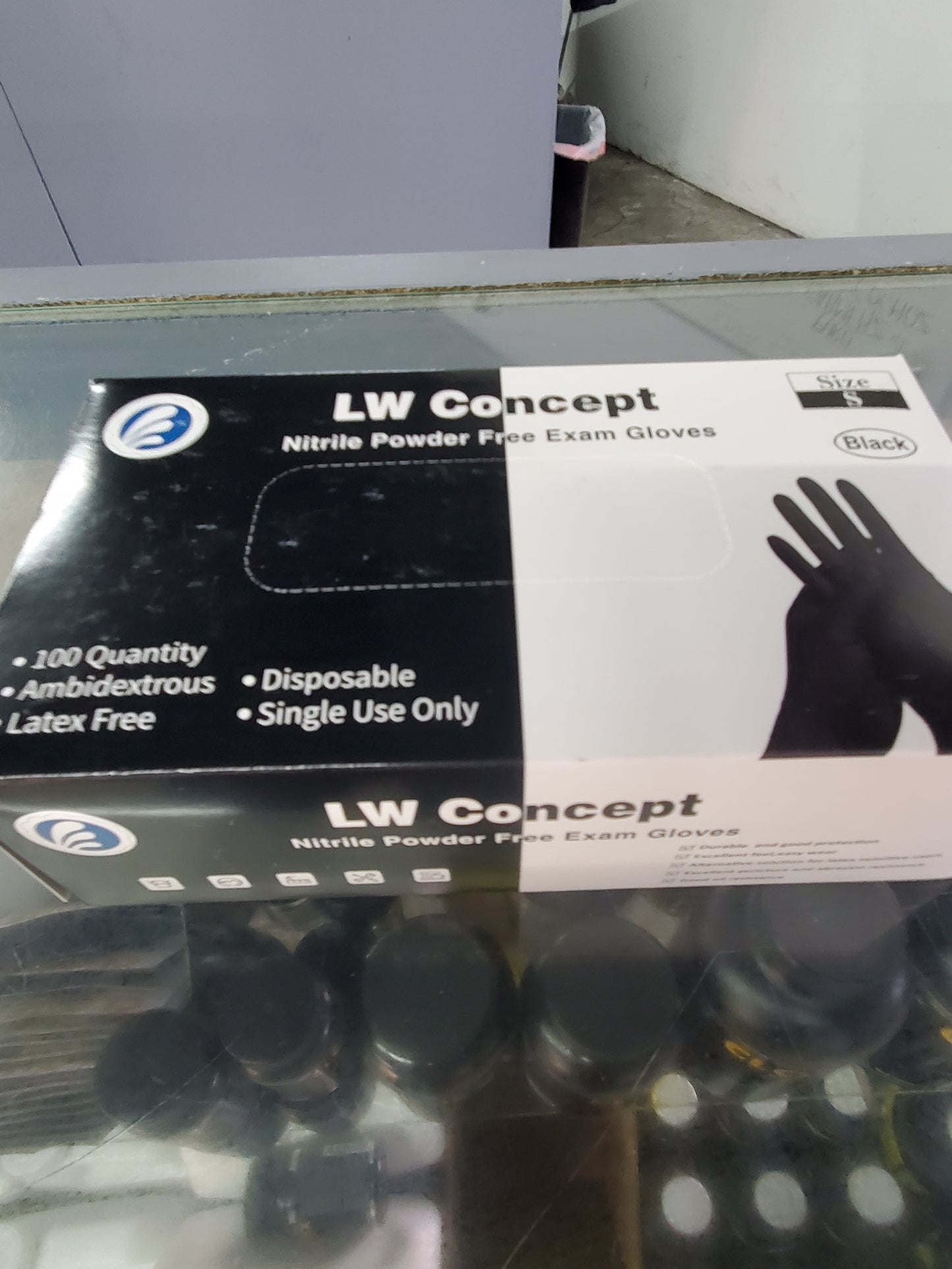 LW Concept Nitrile Gloves S 100ct