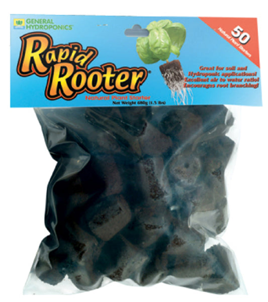 General Hydroponics®, Rapid Rooter®, Natural Plant Starter Plugs (50 Plugs)