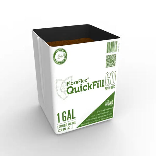 FloraFlex® QuickFill™ Bag, 60% WHC, Expandable Coco Coir Plant Medium, Single Unit (1 Gallon Bag)