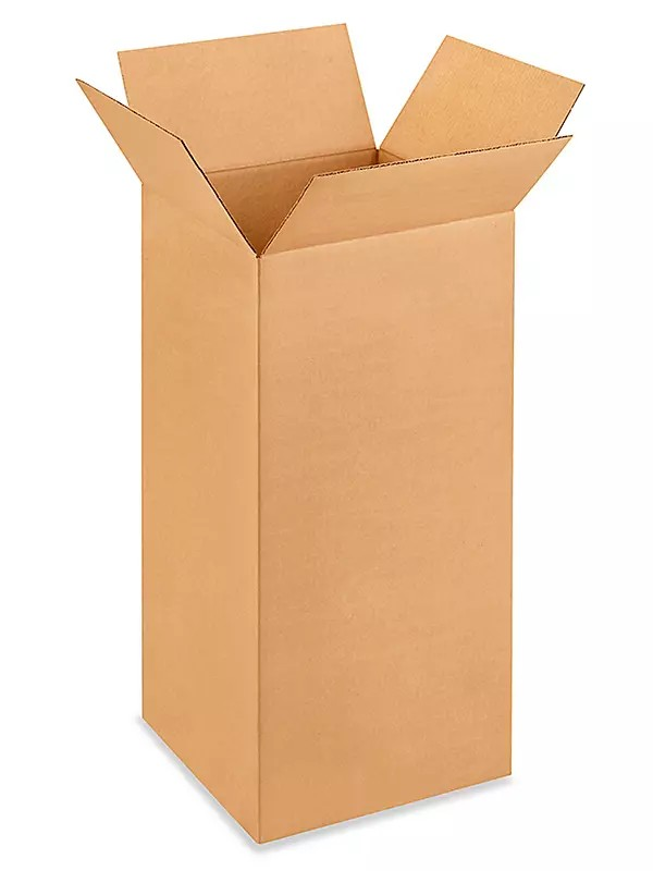 Corrugated Boxes for Moving & Shipping, 15"x 15"x 30" in. (1 Box)