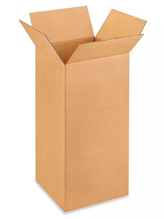 Corrugated Boxes for Moving & Shipping, 15"x 15"x 30" in. (1 Box)