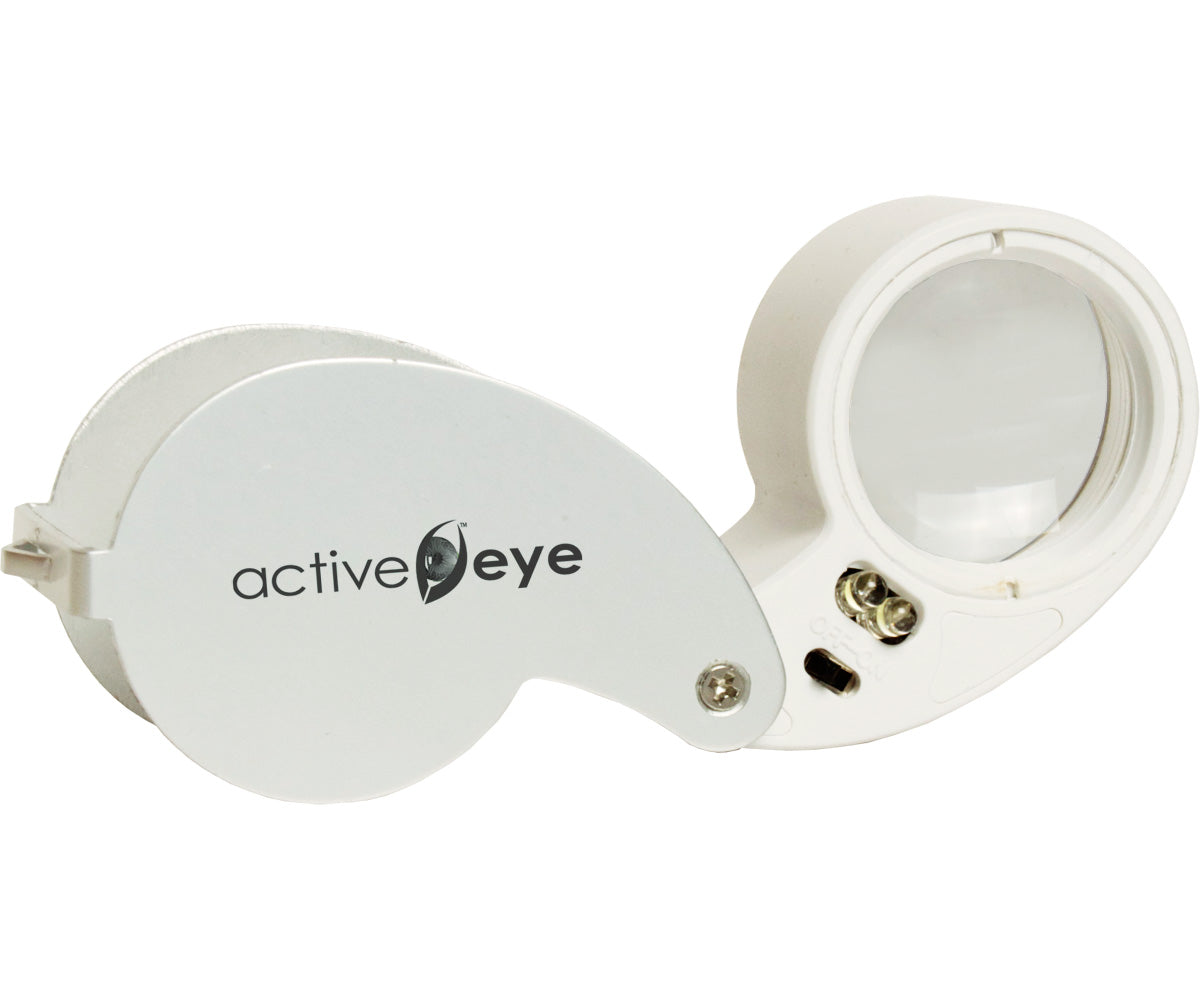 Active Eye® Lighted Loupe, 30x, White