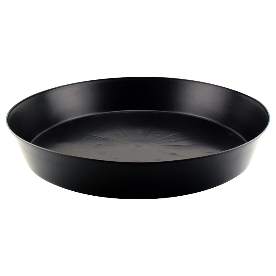 XY Inc. Heavy Duty Round Black Plastic Plant Saucer (20 in.)