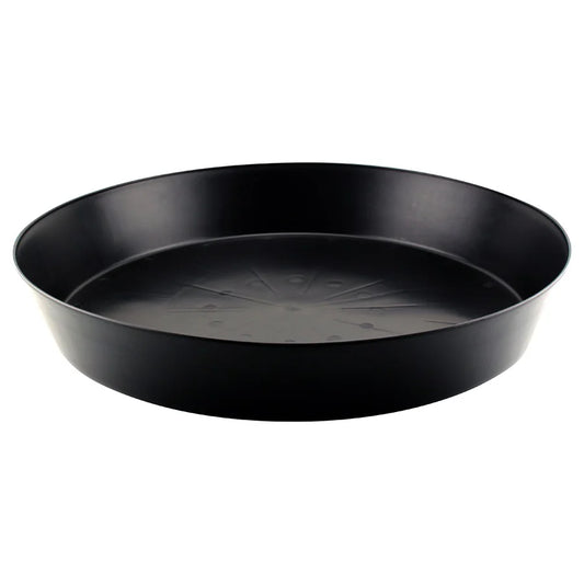 XY Inc. Heavy Duty Round Black Plastic Plant Saucer (20 in.)