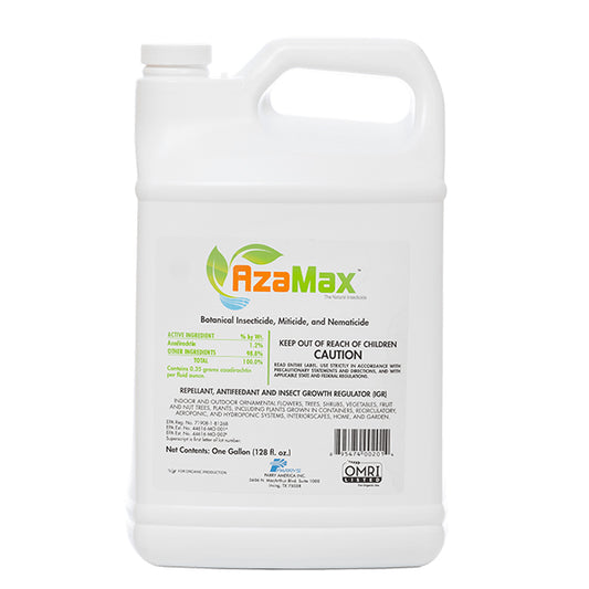 AzaMax™ Botanical Insecticide, Miticide, & Nematicide Concentrate (1 Gallon)