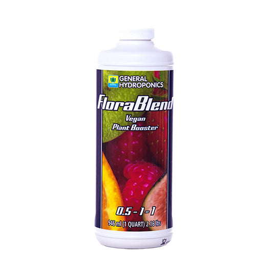 General Hydroponics®, FloraBlend®, 0.5-1-1, Vegan Plant Booster (1 Quart)