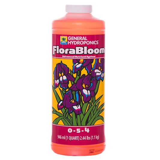 General Hydroponics®, FloraBloom®, 0-5-4, FloraSeries® Advanced Nutrient System (1 Quart)