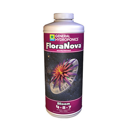 General Hydroponics®, FloraNova®, Bloom, 4-8-7, One-Part Nutrient (1 Quart)