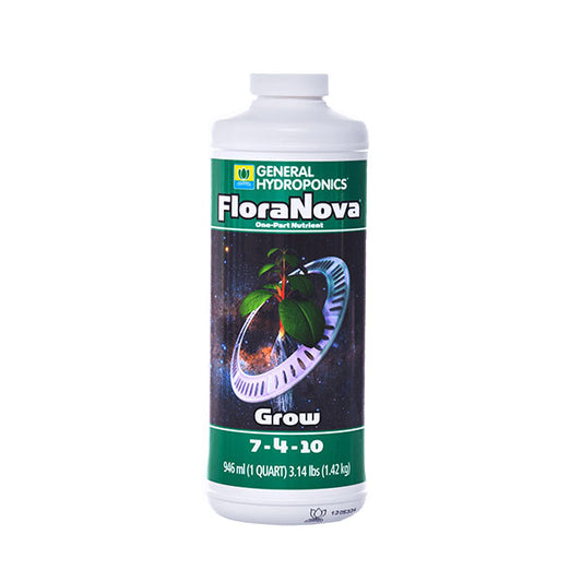General Hydroponics®, FloraNova®, Grow, 7-4-10, One-Part Nutrient (1 Quart)