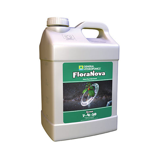General Hydroponics®, FloraNova®, Grow, 7-4-10, One-Part Nutrient (2.5 Gallon)