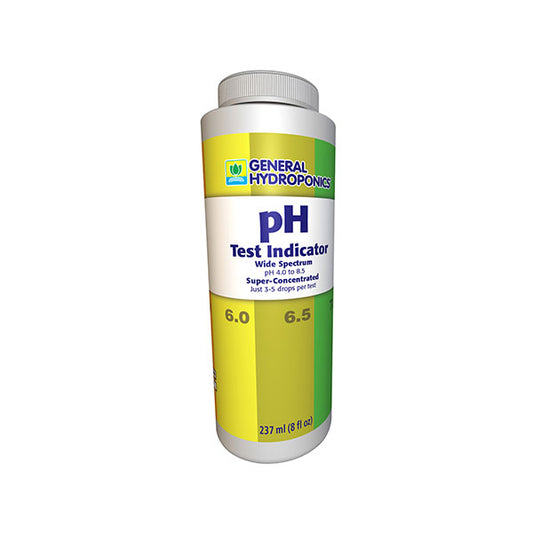 General Hydroponics®, pH Test Kit, Wide Spectrum, pH 4.0 to 8.5, Super Concentrated (8 oz)