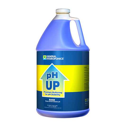 General Hydroponics®, pH Up, Liquid, Base, Premium Buffering For pH Stability (1 Gallon)