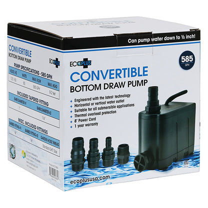 EcoPlus® Convertible Bottom Draw Water Pump (585 GPH)