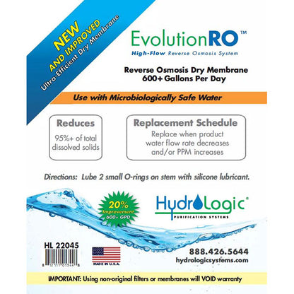 HydroLogic® Evolution-RO™ Dry Membrane