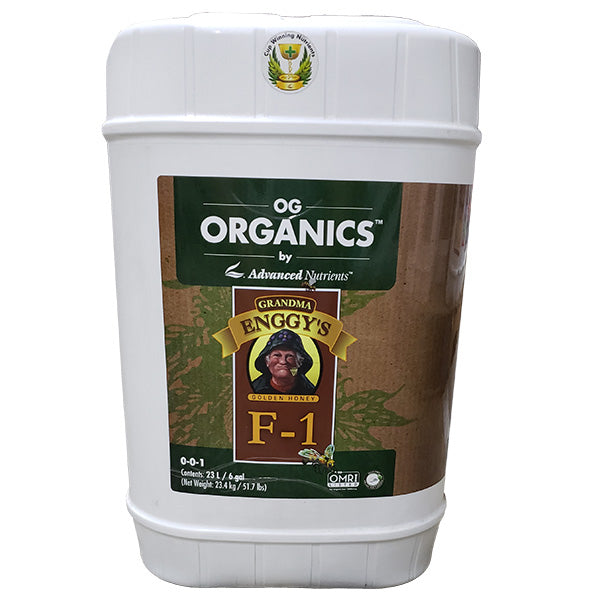 OG Organics™ Grandma Enggy's F-1™, 0-0-1, Liquid Fertilizer (6 Gallon)