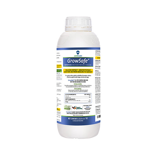 AgroMagen, GrowSafe™ Bio-Pesticide, Organic Natural Miticide, Fungicide & Insecticide, 33.8 fl. oz. (1 Liter)