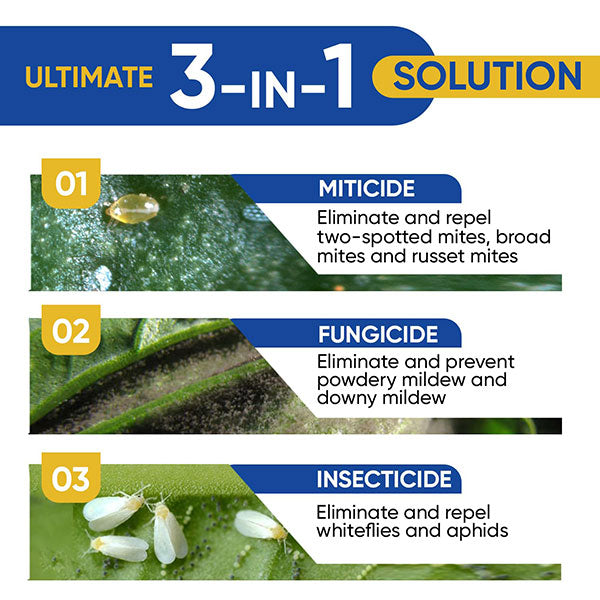 AgroMagen®, GrowSafe™ Bio-Pesticide, Organic Natural Miticide, Fungicide & Insecticide (8.5 oz.)